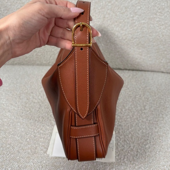 Authentic Celine Medium Romy Tan Supple Calfskin Gold Hardware - Picture 5 of 14